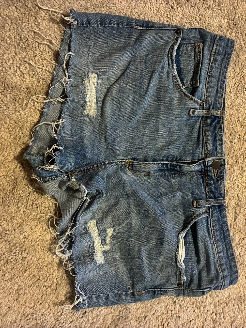 Universal Thread Distressed Blue Denim Jean Shorts